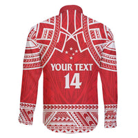 Samoa Rugby Custom Family Matching Mermaid Dress and Hawaiian Shirt Toa Samoa Pacific Sporty Red LT14 - Polynesian Pride