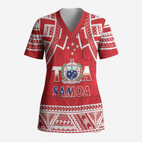 Samoa Rugby Custom Scrub Top Toa Samoa Pacific Sporty Red LT14 Adult Red - Polynesian Pride