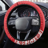 Samoa Rugby Steering Wheel Cover Toa Samoa Pacific Sporty Red LT14 - Polynesian Pride