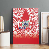 Toa Samoa Rugby Custom Canvas Wall Art Samoa mo Samoa Polynesian Pacific Red - Polynesian Pride