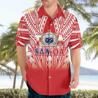 Toa Samoa Rugby Custom Hawaiian Shirt Samoa mo Samoa Polynesian Pacific Red - Polynesian Pride