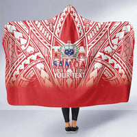 Toa Samoa Rugby Custom Hooded Blanket Samoa mo Samoa Polynesian Pacific Red - Polynesian Pride