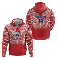 Toa Samoa Rugby Custom Hoodie Samoa mo Samoa Polynesian Pacific Red LT14 - Polynesian Pride
