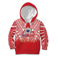 Toa Samoa Rugby Custom Kid Hoodie Samoa mo Samoa Polynesian Pacific Red LT14 Hoodie Red - Polynesian Pride