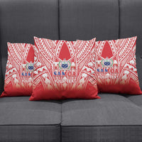 Toa Samoa Rugby Custom Pillow Cover Samoa mo Samoa Polynesian Pacific Red - Polynesian Pride