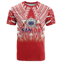 Toa Samoa Rugby Custom T Shirt Samoa mo Samoa Polynesian Pacific Red LT14 Red - Polynesian Pride