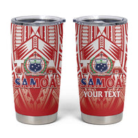 Toa Samoa Rugby Custom Tumbler Cup Samoa mo Samoa Polynesian Pacific Red - Polynesian Pride