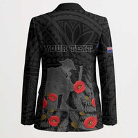 Personalised New Zealand ANZAC Day Blazer Lest We Forget Soldier Memorial LT15 - Polynesian Pride