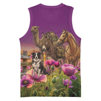 ANZAC Day Basketball Jersey Lest We Forget The Animals Of War LT15 - Polynesian Pride