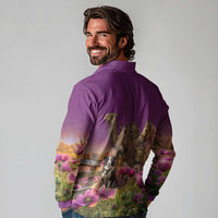ANZAC Day Long Sleeve Polo Shirt Lest We Forget The Animals Of War LT15 - Polynesian Pride