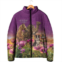 ANZAC Day Padded Jacket Lest We Forget The Animals Of War LT15 - Polynesian Pride