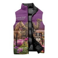 ANZAC Day Sleeveless Puffer Jacket Lest We Forget The Animals Of War LT15 - Polynesian Pride