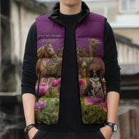 ANZAC Day Sleeveless Puffer Jacket Lest We Forget The Animals Of War LT15 - Polynesian Pride