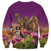 ANZAC Day Sweatshirt Lest We Forget The Animals Of War LT15 - Polynesian Pride