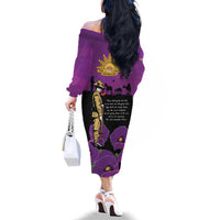 ANZAC Soldier and War Animals Family Matching Off The Shoulder Long Sleeve Dress and Hawaiian Shirt We Will Remember Them