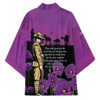 ANZAC Soldier and War Animals Kimono We Will Remember Them LT15 - Polynesian Pride
