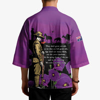 ANZAC Soldier and War Animals Kimono We Will Remember Them LT15 - Polynesian Pride
