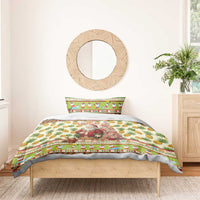 Hawaiian Santa Aloha Pineapple Christmas Bedding Set Mele Kalikimaka LT15 - Polynesian Pride