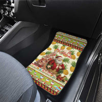 Hawaiian Santa Aloha Pineapple Christmas Car Mats Mele Kalikimaka LT15 - Polynesian Pride