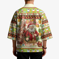 Hawaiian Santa Aloha Pineapple Christmas Kimono Mele Kalikimaka LT15 - Polynesian Pride
