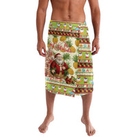 Hawaiian Santa Aloha Pineapple Christmas Lavalava Mele Kalikimaka LT15 Cream - Polynesian Pride