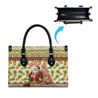 Hawaiian Santa Aloha Pineapple Christmas Leather Bag Mele Kalikimaka LT15 - Polynesian Pride