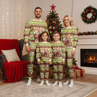 Hawaiian Santa Aloha Pineapple Christmas Pajama Set Mele Kalikimaka - Polynesian Pride