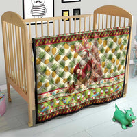 Hawaiian Santa Aloha Pineapple Christmas Quilt Mele Kalikimaka LT15 - Polynesian Pride