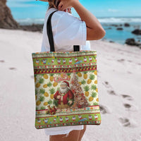 Hawaiian Santa Aloha Pineapple Christmas Tote Bag Mele Kalikimaka LT15 - Polynesian Pride