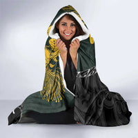 New Zealand and South Africa Rugby Hooded Blanket Maori Kiwi With Springboks