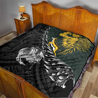 New Zealand and South Africa Rugby Quilt Maori Kiwi With Springboks