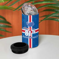 Iceland Icelandic National Day 4 in 1 Can Cooler Tumbler Happy 81th Anniversary