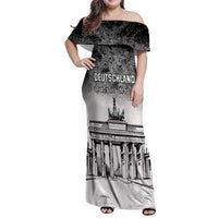 Personalized Germany Berlin Wall Family Matching Off Shoulder Maxi Dress and Hawaiian Shirt Tag der Deutschen Einheit