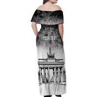 Personalized Germany Berlin Wall Family Matching Off Shoulder Maxi Dress and Hawaiian Shirt Tag der Deutschen Einheit