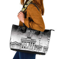 Personalized Germany Berlin Wall Leather Tote Bag Tag der Deutschen Einheit