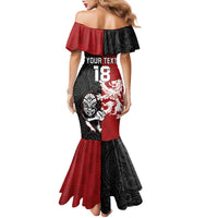 Custom British Lions New Zealand Family Matching Mermaid Dress and Hawaiian Shirt Unique Style - Polynesian Pride