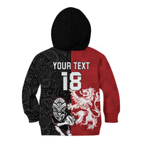 Custom British Lions New Zealand Kid Hoodie Unique Style - Polynesian Pride