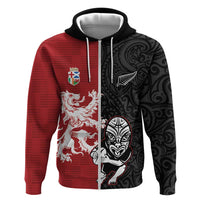 Custom British Lions New Zealand Zip Hoodie Unique Style - Polynesian Pride