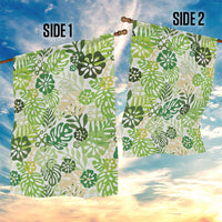 Green Aloha Hawaiian Garden Flag Monstera Hibiscus Tropical Pattern LT19 - Polynesian Pride
