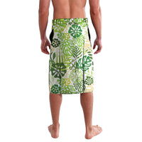 Green Aloha Hawaiian Lavalava Monstera Hibiscus Tropical Pattern LT19 - Polynesian Pride