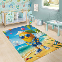 Funny Hawaii Mango Area Rug Tropical Summer Beach Mascot Vacation LT19 - Polynesian Pride