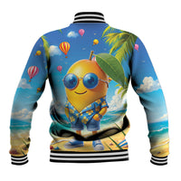 Funny Hawaii Mango Baseball Jacket Tropical Summer Beach Mascot Vacation LT19 - Polynesian Pride