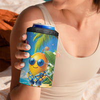 Funny Hawaii Mango 4 in 1 Can Cooler Tumbler Tropical Summer Beach Mascot Vacation LT19 - Polynesian Pride
