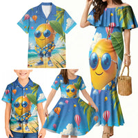 Funny Hawaii Mango Family Matching Mermaid Dress and Hawaiian Shirt Tropical Summer Beach Mascot Vacation LT19 - Polynesian Pride