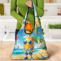 Funny Hawaii Mango Grocery Bag Tropical Summer Beach Mascot Vacation LT19 - Polynesian Pride