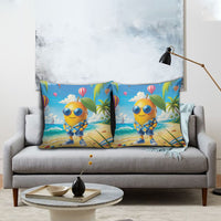 Funny Hawaii Mango Pillow Cover Tropical Summer Beach Mascot Vacation LT19 - Polynesian Pride