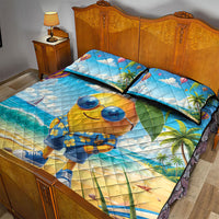 Funny Hawaii Mango Quilt Bed Set Tropical Summer Beach Mascot Vacation LT19 - Polynesian Pride