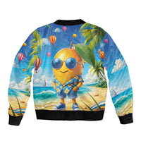 Funny Hawaii Mango Sleeve Zip Bomber Jacket Tropical Summer Beach Mascot Vacation LT19 - Polynesian Pride