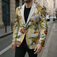 Funny Hawaii Mango Hip Hop Cartoon Blazer Summer Beach Party LT19 - Polynesian Pride