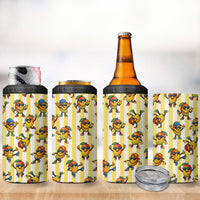 Funny Hawaii Mango Hip Hop Cartoon 4 in 1 Can Cooler Tumbler Summer Beach Party LT19 - Polynesian Pride